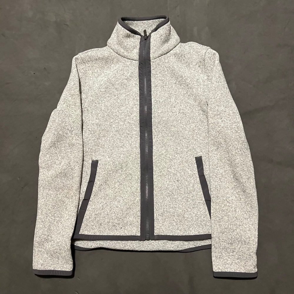 Lululemon Its Fleecing Cold Fleece Jacket Full‎ Zip Heather Gray Women's Size 6
